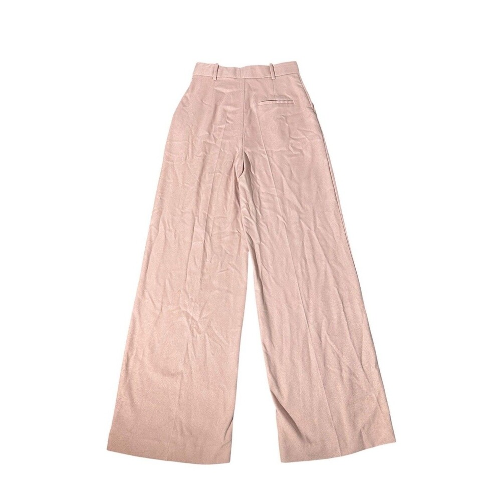 Zara Women Wide leg Pleated Pants Trousers Dusty Pink 8786/445 SZ S New